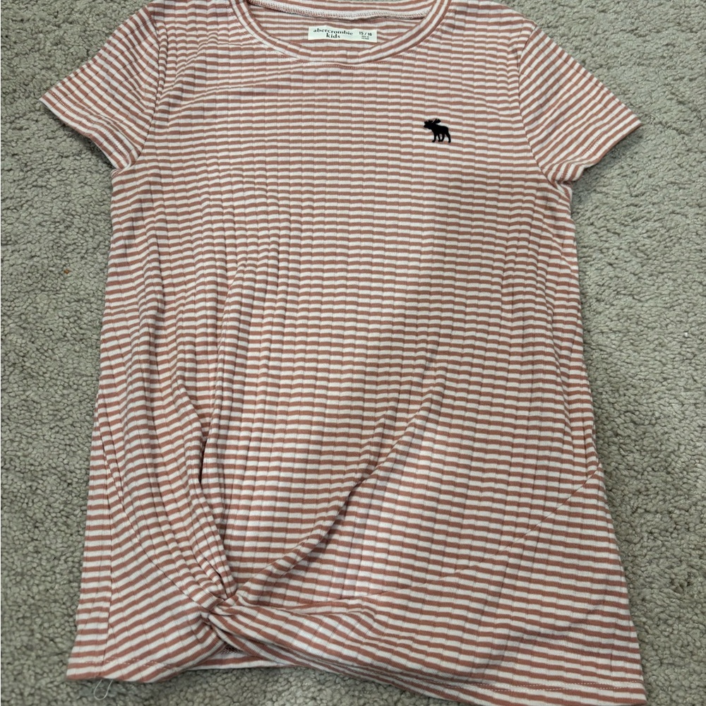 Striped Pink Top by Abercrombie & Fitch
